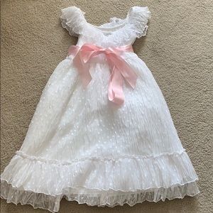 Laura Ashley formal dress size 5 white